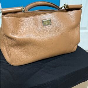 Dolce & Gabbana Tan Leather Shoulder Bag